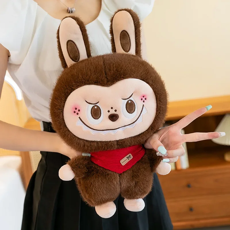 30cm Kawaii LABUBU Bubble Mart Stuffed Plush Toy Cartoon Cute Labu Plush Doll Giving Girlfriend Birthday Gift