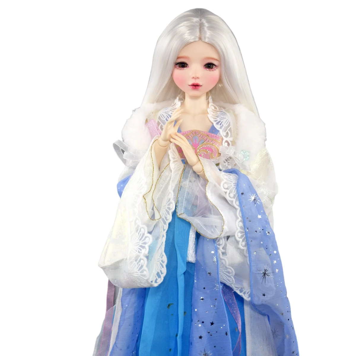 YUTOTUE 22 inch Height Ancient Style Female Doll 1/3 Scale BJD Doll Handpainted Makeup Lifelike