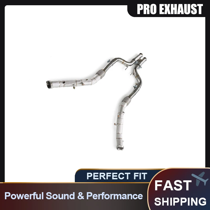 

PRO Customized Stainless Steel Exhaust Pipe for Mercedes-Benz W222 S63 Head Section Loud Exhaust Front Pipe with Downpipe