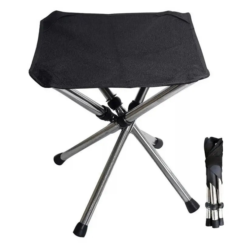 

Small Camping Stool Fishing Chair Portable Stool Lightweight Stainless Steels Bracket Seat For Outdoor Gardening Fishing ﻿