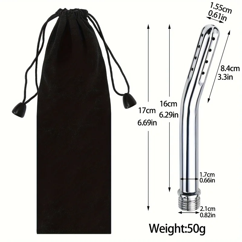 منظف فوهة ألومنيوم محمول للجنسين مع حقيبة سفر