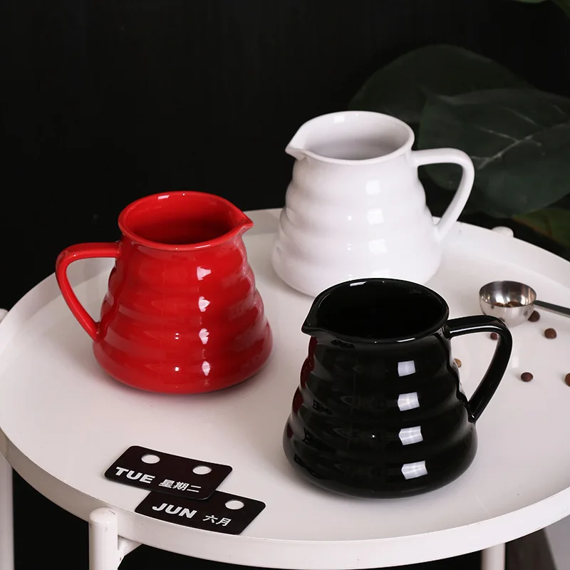

Ceramic Hand-brewed Coffee Cup Set Color-glazed Coffee Pot Filtered Milk Pot Coffee Shop Utensils Hand-brewed Coffee