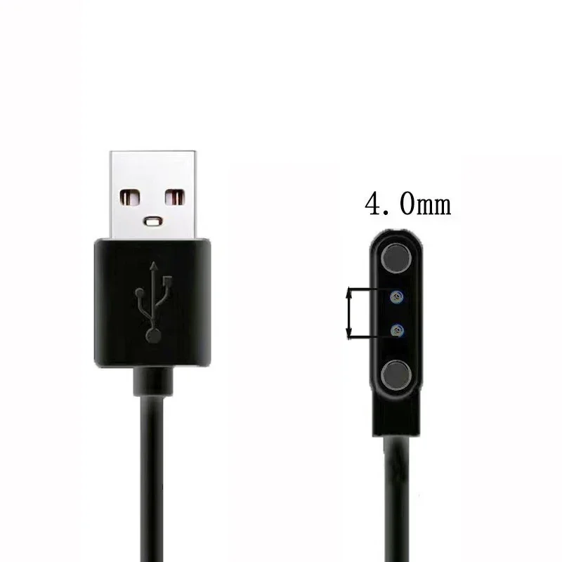 Children\'s Phone Watch Magnetic Data Cable USB Interface 2Pins 4Pins 2.84mm 4mm 7.62mm Smart Wristband Charging Data Cable