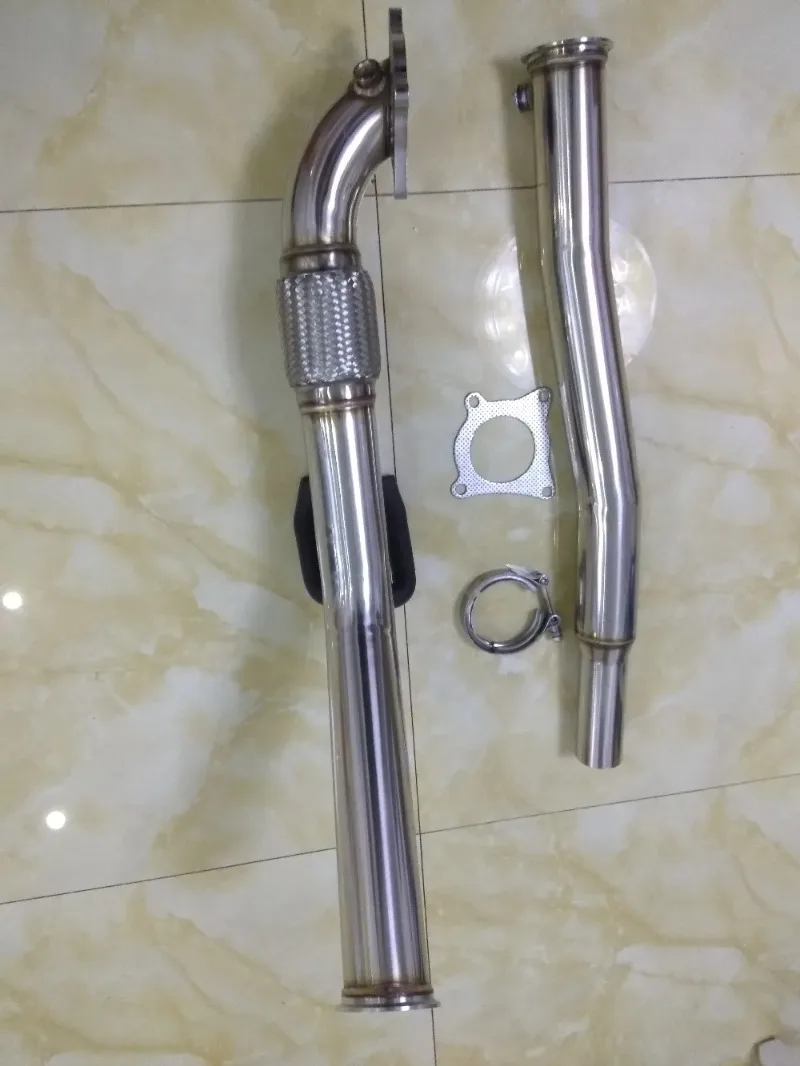 for TT 8J 2.0T TFSI BWA 2007 Catless Decat Downpipe Racing Exhaust Performance Upgrade