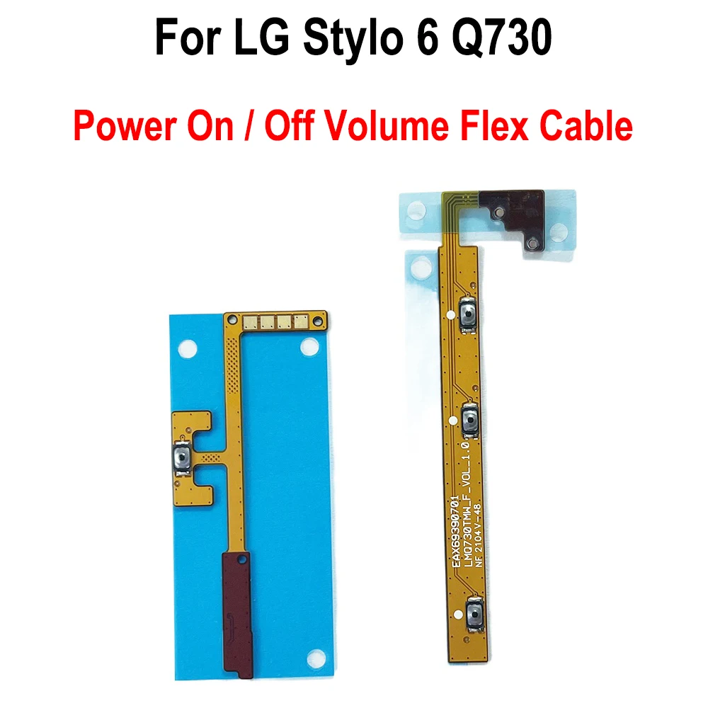 Gefensi Power ON OFF Mute Switch Control Key Volume Button Flex Cable For LG Stylo 6 Q730 Power Volume Button Flex Cable