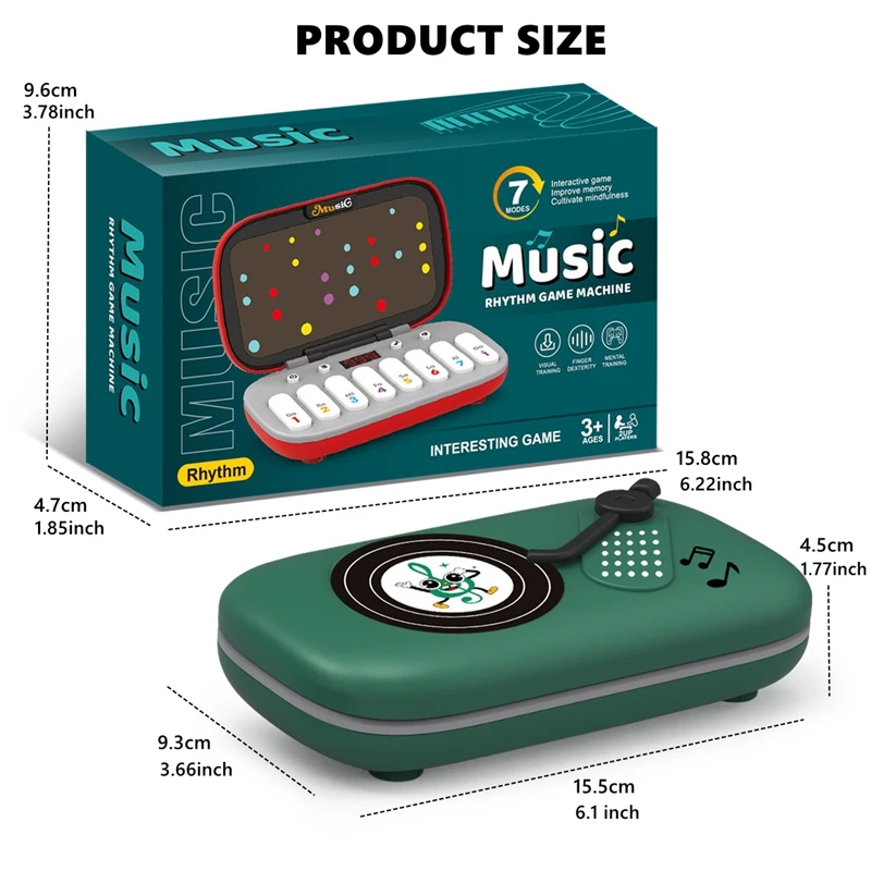 Mini Muziek Ritme Spel Muziekinstrument Speelgoed Multifunctionele Draagbare Pocket Piano Educatieve Spelletjes Voor Kinderen Interactie Speelgoed Geschenken