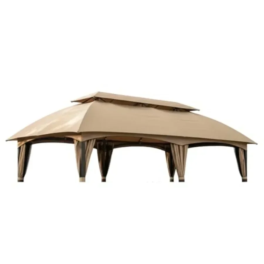 Reinforced RipLock 350 Replacement  Top Cover for ABC Master Cooshade 10' x 20' Gazebo Models GHG-054 GHG-1020 Beige UV Resista