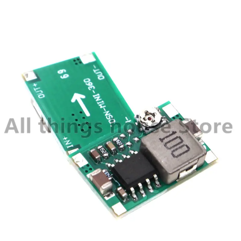 10 قطعة Mini360 RC طائرة وحدة صغيرة 360 تيار مستمر محول فرق الجهد تنحى وحدة 4.75 فولت-23 فولت إلى 1 فولت-17 فولت LM2596 2A تنحى المجلس