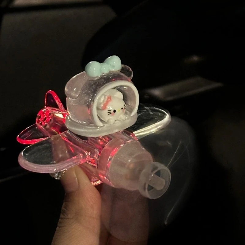 Motorrad & Auto Elektrische LED Bunte Lichter Drehbare Flugzeug Wind-Powered Flugzeug Dekor Auto Motorrad Fahrräder Fahrrad Dekor