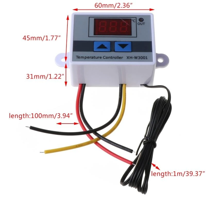 Modulo temperatura temperatura LED digitale R1WA Termostato raffreddamento riscaldamento AC110-220V
