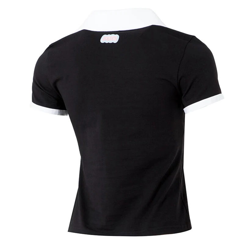 Puma Puma Camiseta curta feminina GRÁFICA PUMA PT SS Polo W-Preta 63312101