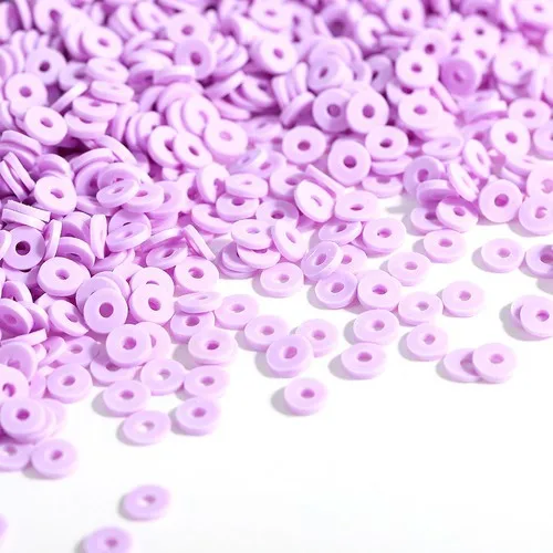 300 Stück 6mm Flache Runde Polymer Clay Perlen Handgefertigte Scheiben Lose Abstandsperlen für Schmuckherstellung DIY Armband Halskette Heishi Perlen – Detail 8