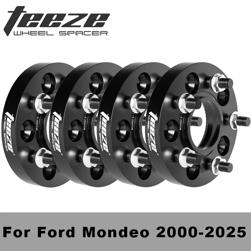 2/4 Stuks 5X108 Cb 63.4 M12X1.5 Voor Ford Mondeo 2000-2025 Flens Plaat T6-7075 Spoorverbreders Aluminium Hub Verbreed Adapter