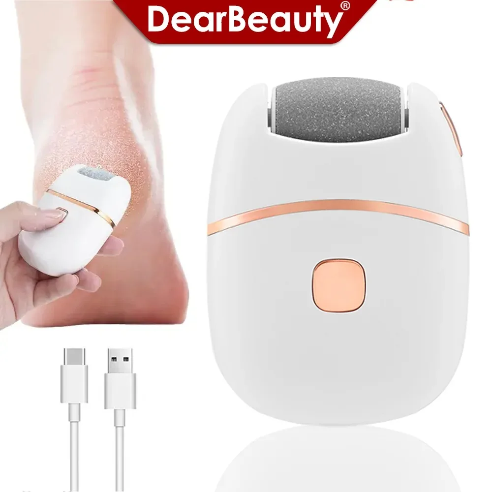 Electric Foot Grinder Automatic 2 Gears Pedicure Tool for Removing Deadskin Calluses Gentle Exfoliation with Polishing And Light