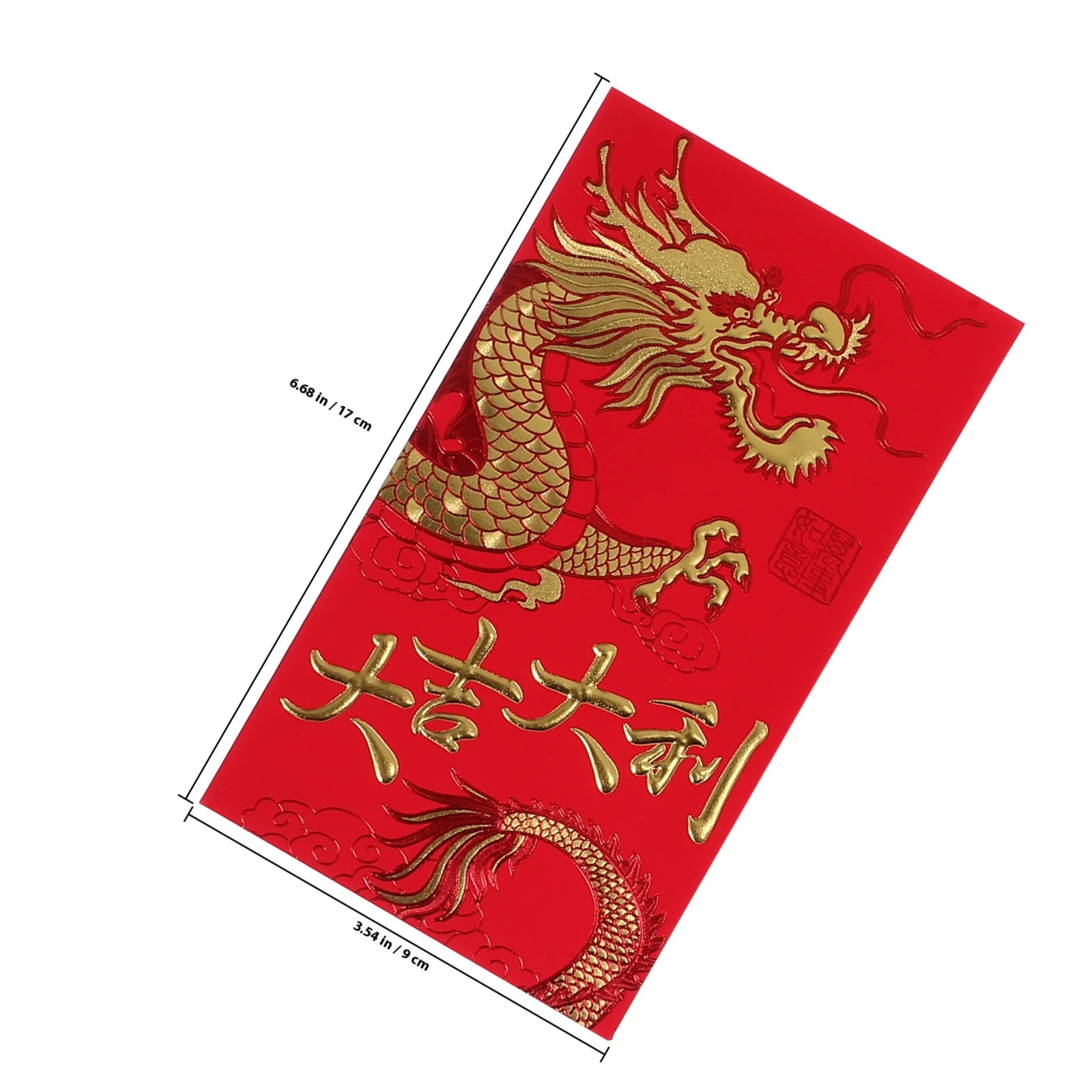 36 قطعة من رقائق الذهب زودياك الحزم الحمراء تصميم التنين 2024 مغلفات السنة الصينية الجديدة حزم المال لحفلات الزفاف في المهرجان القمري #2