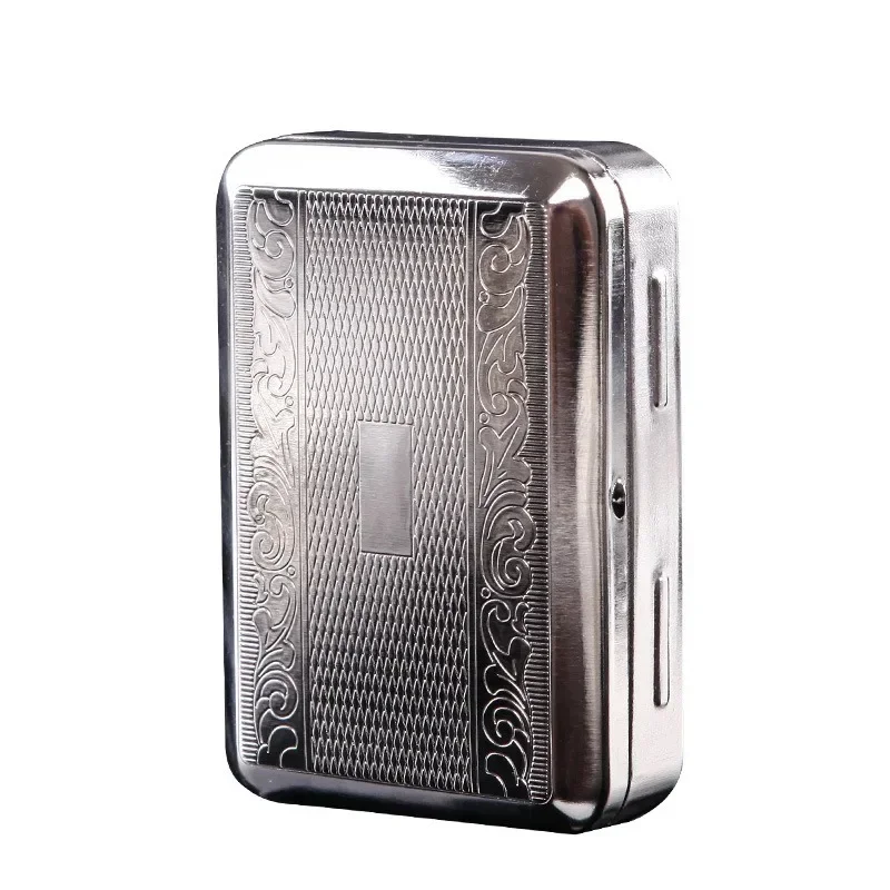 Edelstahl Zigaretten etui Rauchen Zubehör Metall Zigaretten schachtel Zigaretten spitze Tabak Fetzen Box