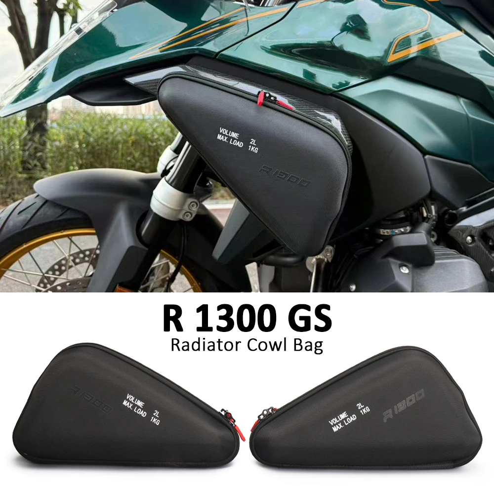 

R 1300 GS 2L Motorcycle Accessories Radiator Cowl Bag Side Fairing Tool Storage Bags 1kg For BMW R1300GS R 1300GS 2023 2024 2025