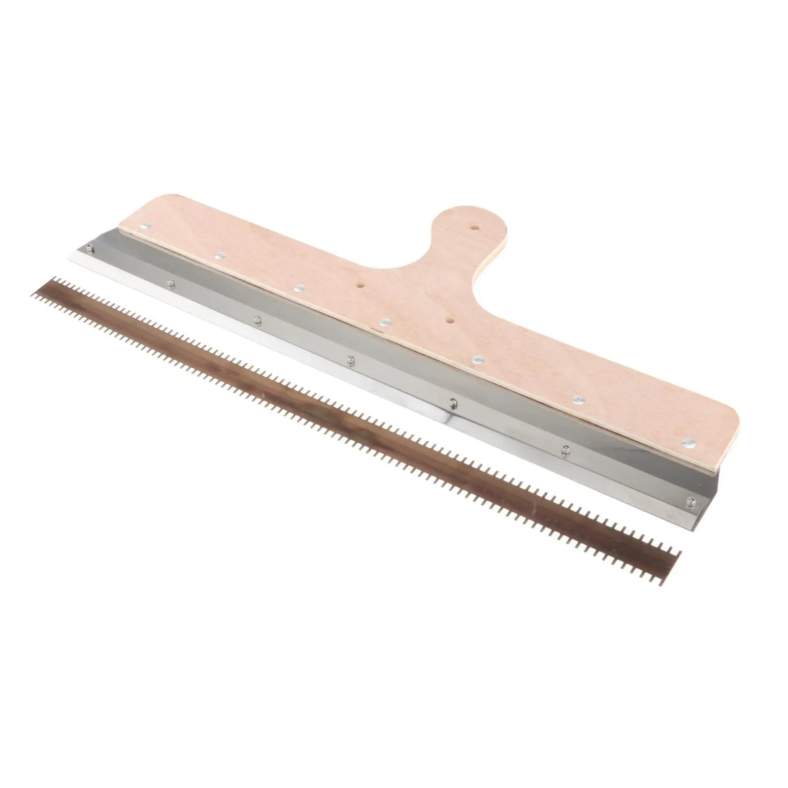 Self-levelling Cement Tool Stainless Steel with Wooden Handle Easy to Clean Gear
