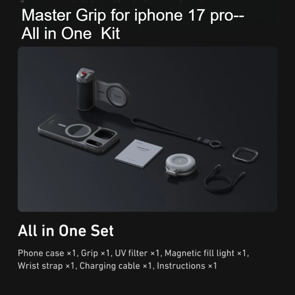 TELESIN Master Phone Camera Grip for IPhone17 Pro / Pro Max with