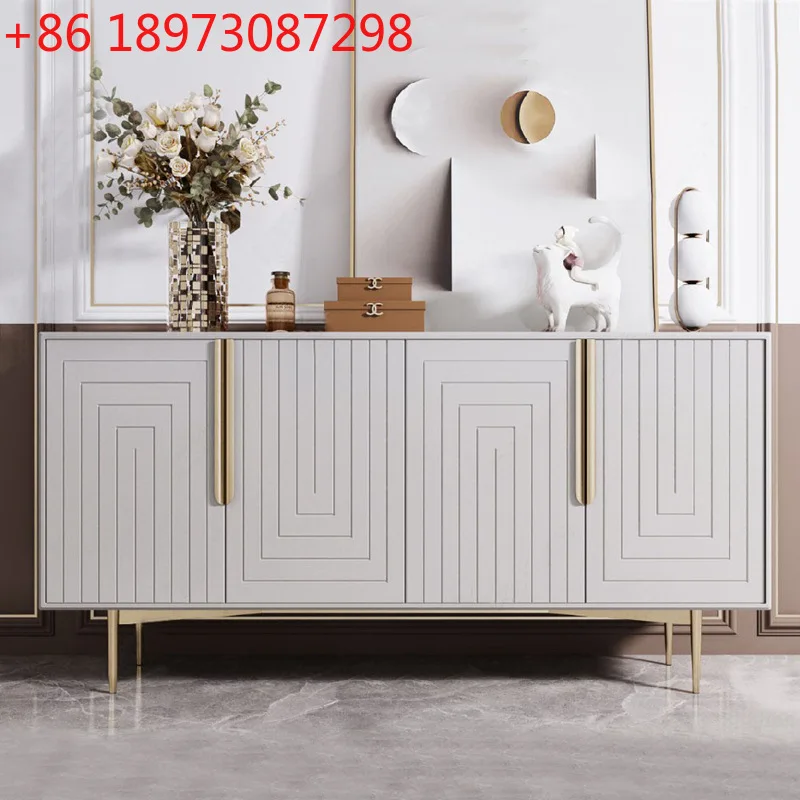 Nordic piano paint side cabinet modern simple entrance large capacity storage locker