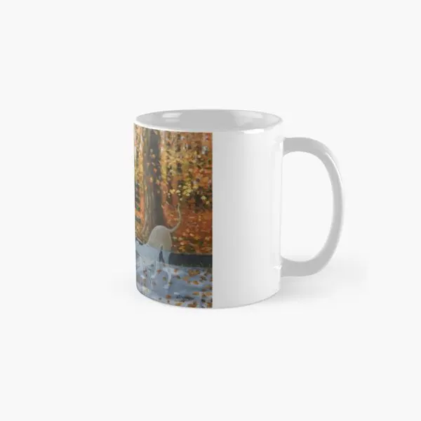 She Is A Lovely Pup Plays On Her Own For  Mug Gifts Handle Round Coffee Printed Cup Drinkware Design Photo Tea Image Picture