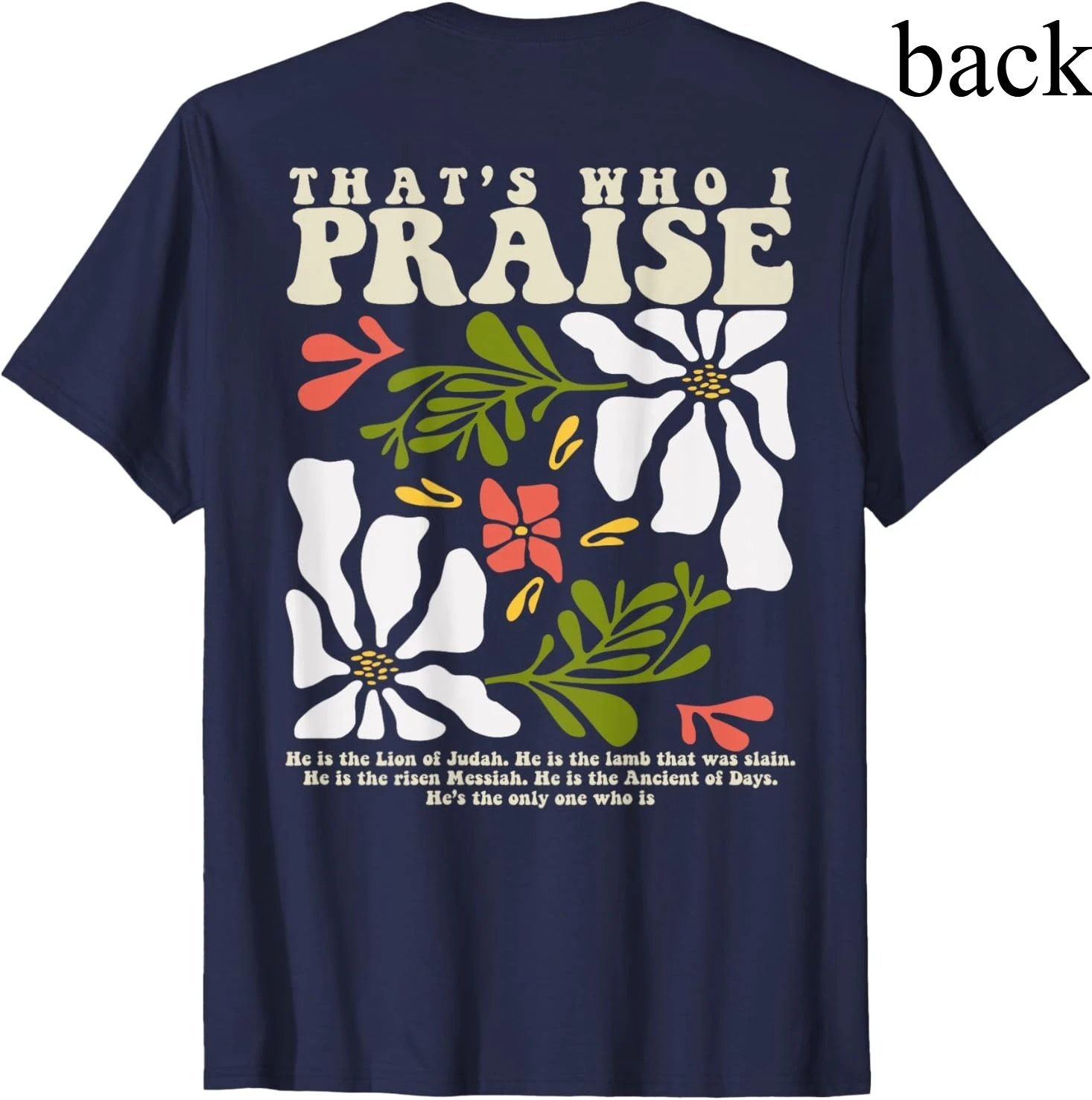 Brandon That's Who I Praise Jesus Christian Lake Merch T-Shirt Woman Man Vintage Casual Cotton Graphic T Shirts Streetwear Tops