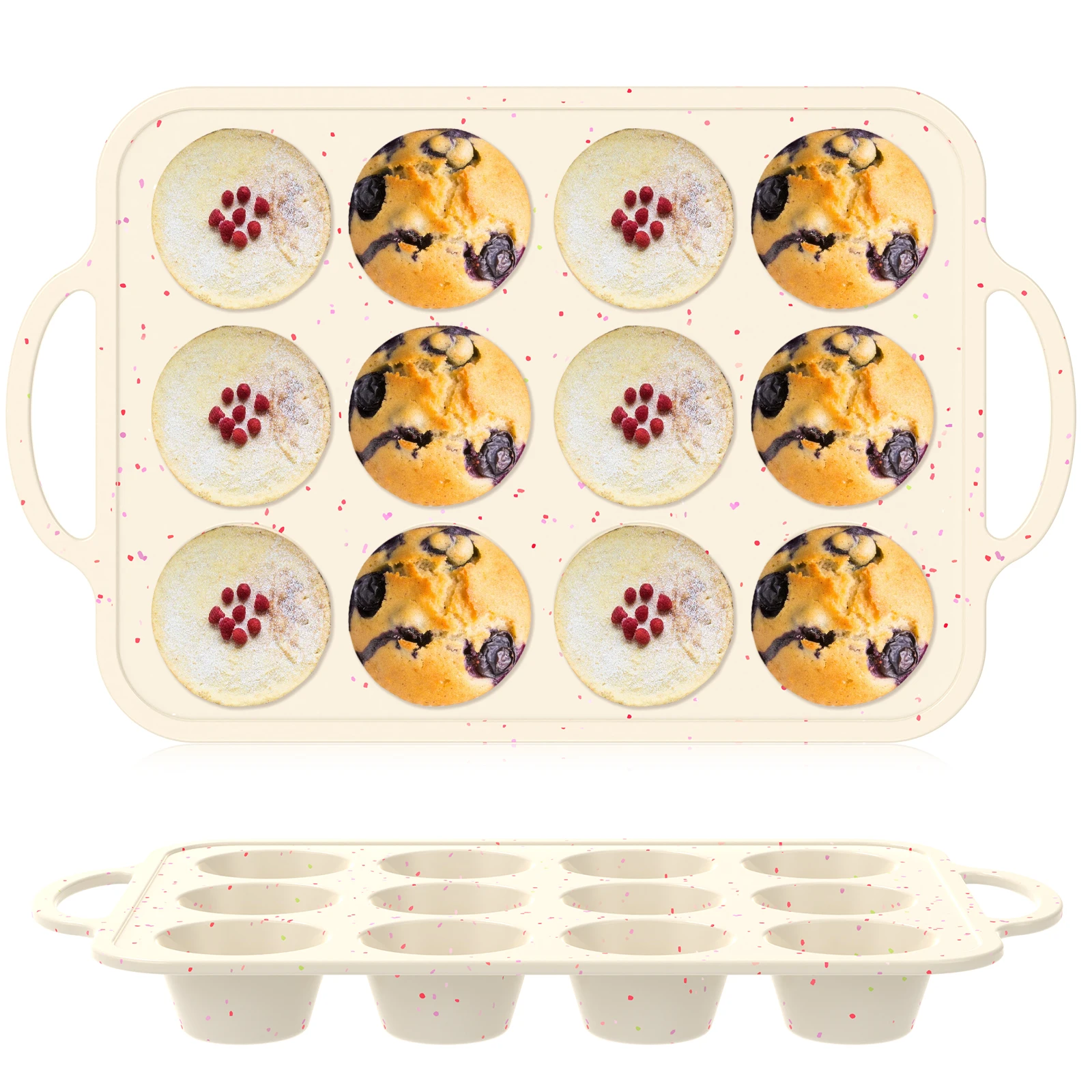 Silikon Backform Backen Muffin Pan Backformen Schokolade Runde Kugel Form Cupcake Pan Kuchen DIY Muffin Werkzeug Küche Zubehör