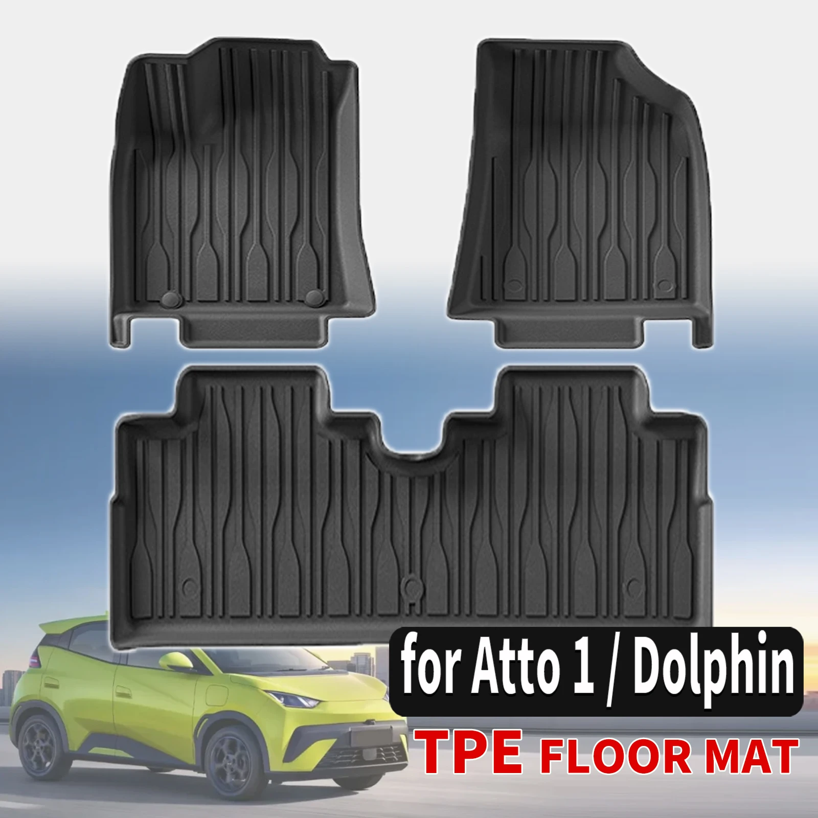 

for BYD Dolphin Surf Dolphin Mini ATTO 1 Atto1 Seagull 2026 2027 3D Maxpider Style TPE All-Weather Floor Mats