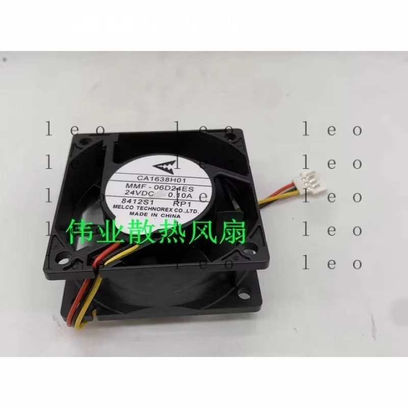 Mitsubishi MMF-06D24ES RP1 DC24V 0.10A 6CM 6025 3-wire Inverter Cooling Fan