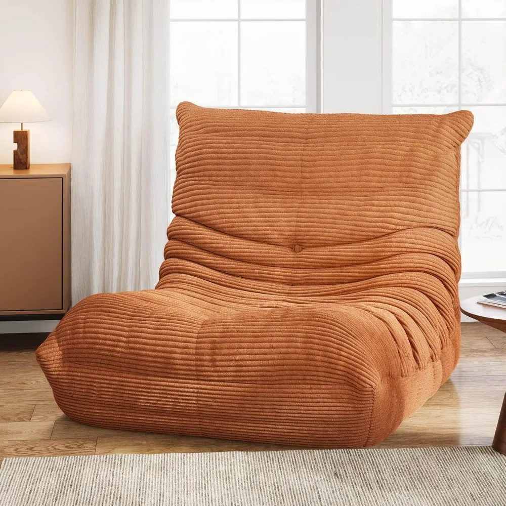 أريكة أرضية منجدة من إسفنج الذاكرة، كرسي كبير من سروال قصير ناعم مع غطاء قابل للغسل للمعيشة #6