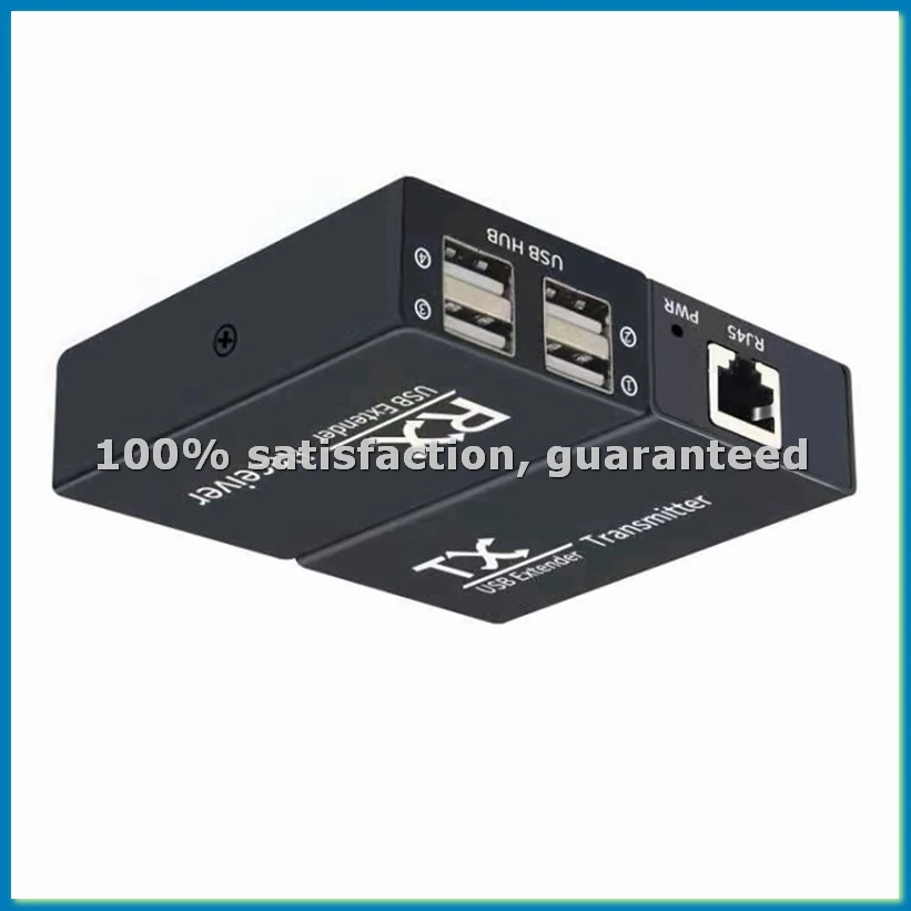 

USB-удлинитель 120 м, 4-портовый USB 1.1 хаб-удлинитель через Ethernet RJ45, USB UTP удлинитель-передатчик-приемник - вилка стандарта США - A12I