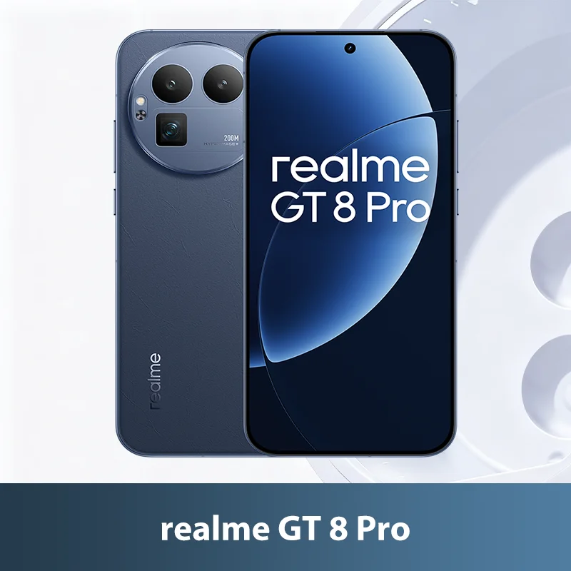 NIEUW - realme GT 8 Pro 5G Smartphone, 12GB+256GB / 16GB+512GB Globale Versie, Snapdragon 8 Elite Gen 5 CPU, 200MP Ultra Clarity Telelenscamera, 7000mAh Batterij, 120W Ultra Charge
