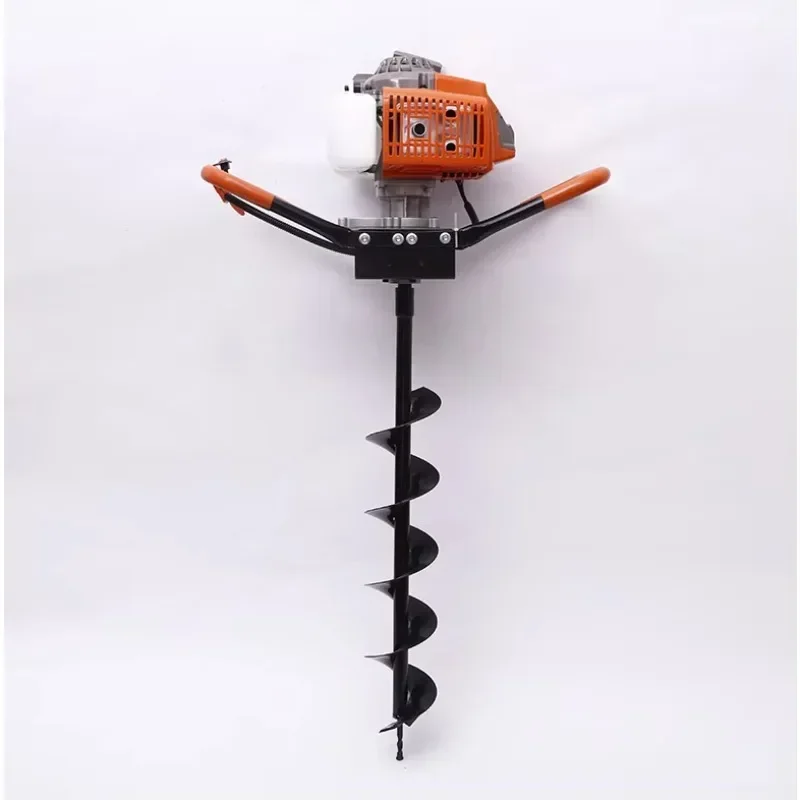 2024 New Promotional Earth And Rock Auger Drilling Gasoline Drilling Tools Manual Floor Auger Earth And Rock Auger