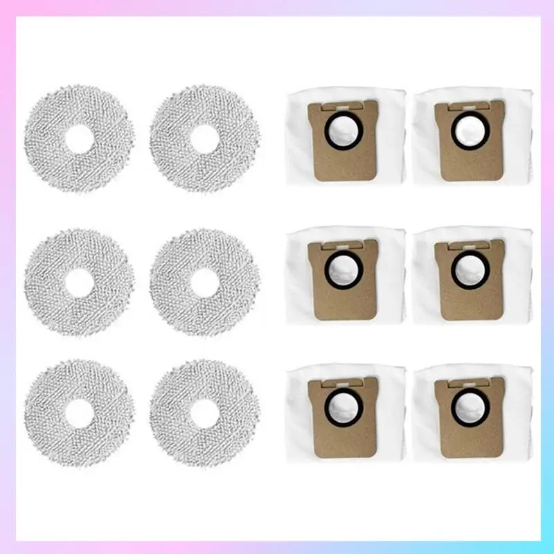 

ABRG-мешки для пыли, ткань для швабры для Xiaomi Dreame Bot L10S Ultra/S10/S10 Pro, запасные части для робота-пылесоса