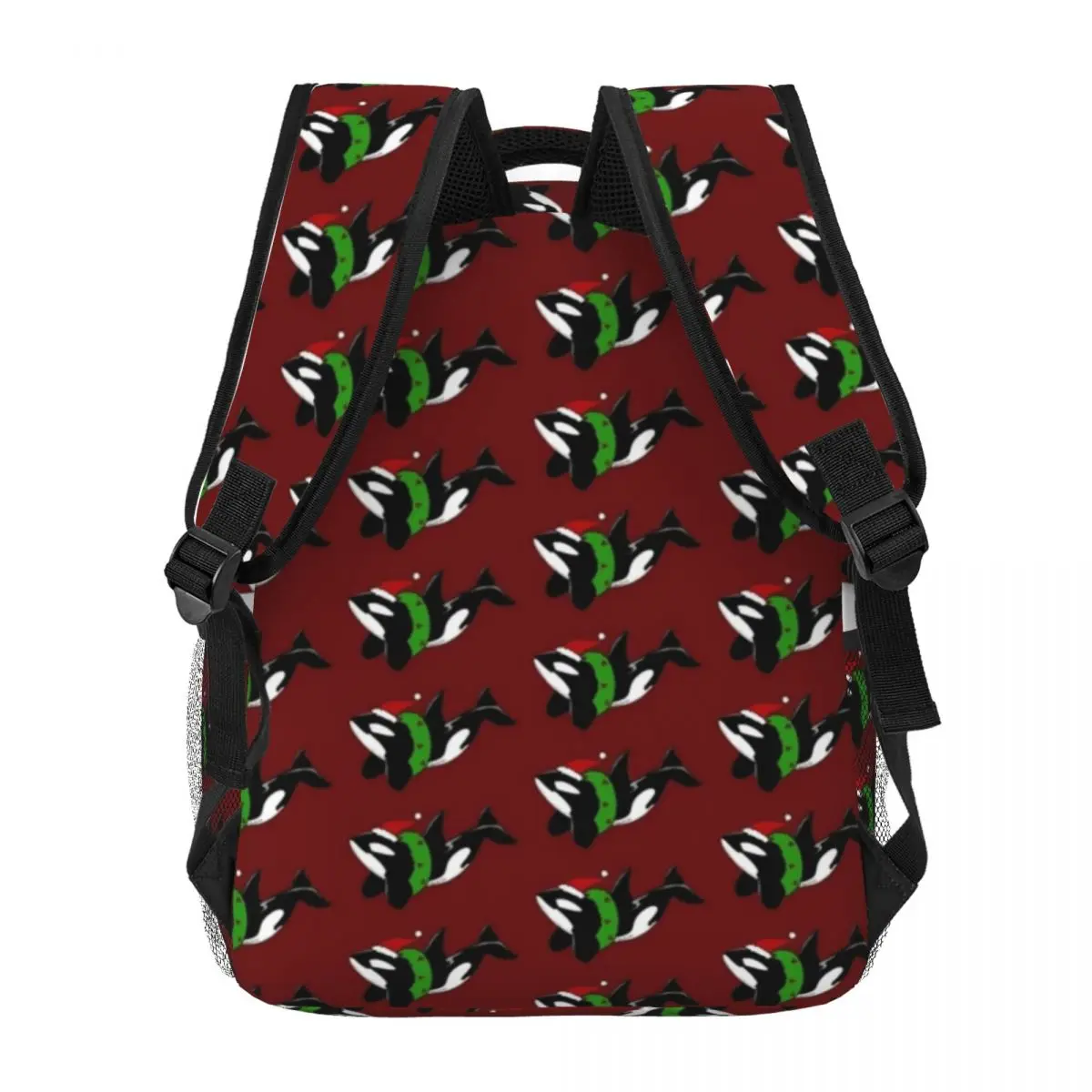 Weihnachten Killerwal Mode Kinder Rucksack Frauen Teenager Schultaschen Reise Laptop Rucksack