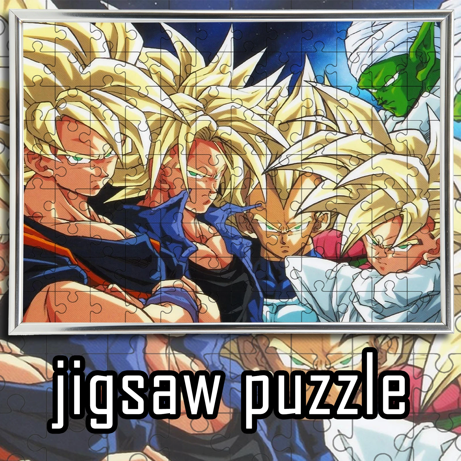

Dragon Ball Z Super Saiyan Crew Assembled Puzzle - Stress Relief Leisure Toy for Adult Anime Fans