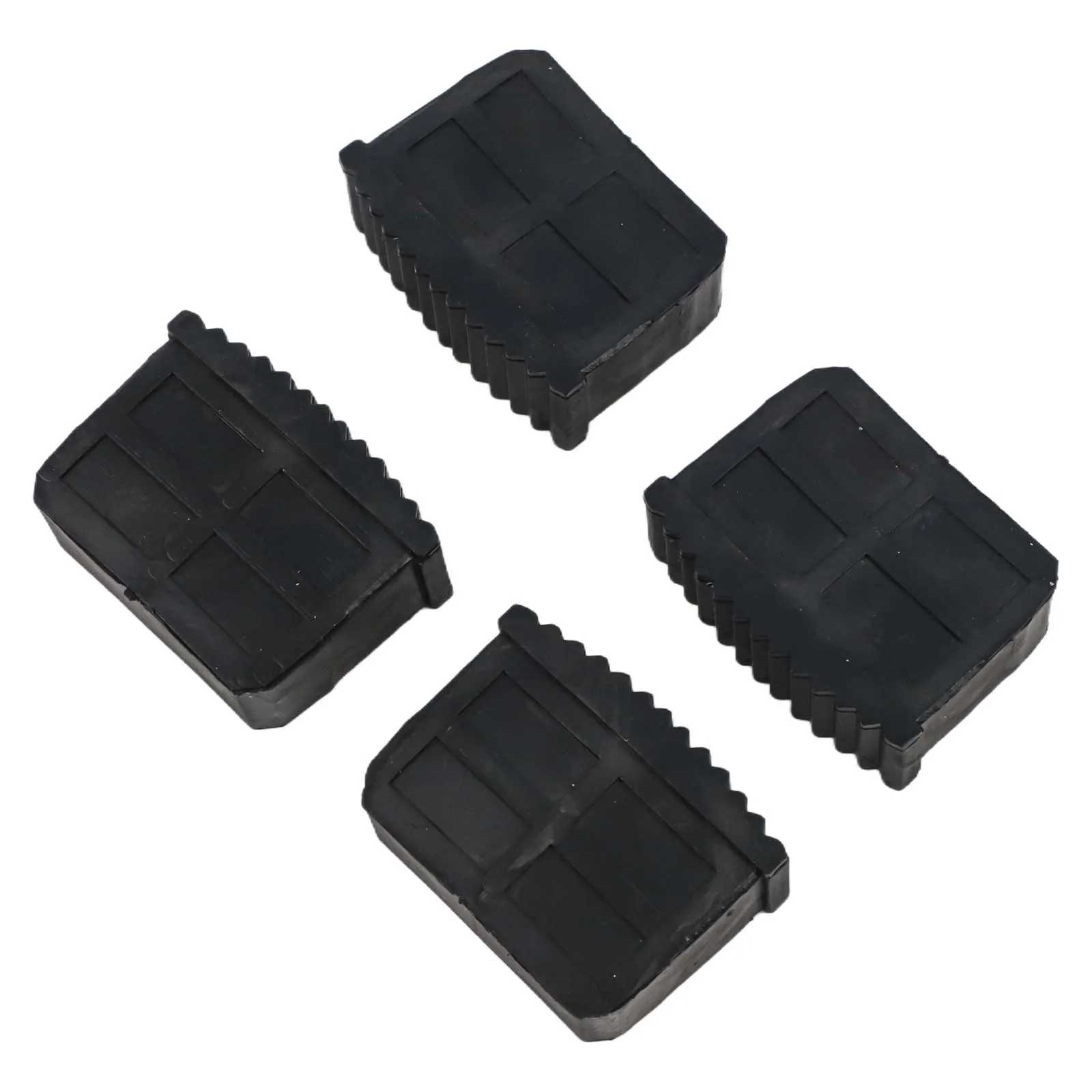 4Pcs Replacement Non Slip Ladder Foot Covers Versatile Folding Rubber Ladder Leg Feet Pads Foot Covers