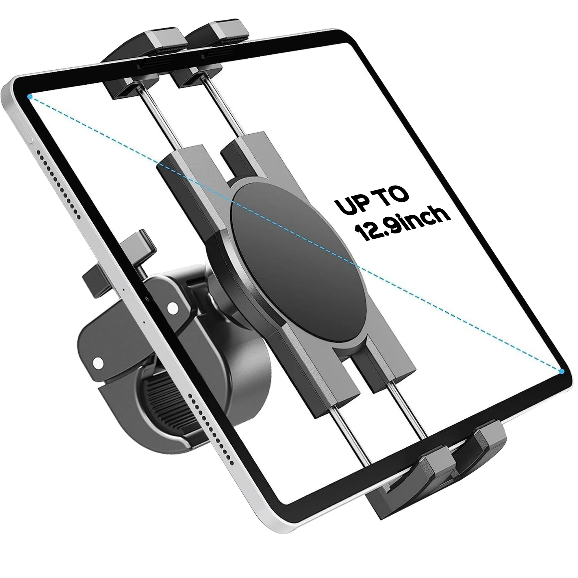 AliExpress NONE 4.7-13” Spin Bike Tablet Holder Mount, Phone iPad Holder Stand Exercise Bike Handlebar Mount for Stationary Bicycle, Treadmill