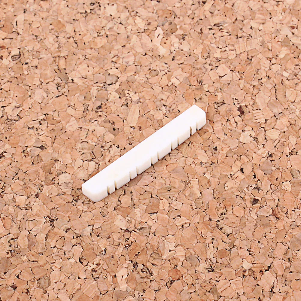 

Slotted Bone Nut Guitar Replacement Parts Electric Bass Accessories Natural Cattle Bone Pre-Slotted Lightweight Durable