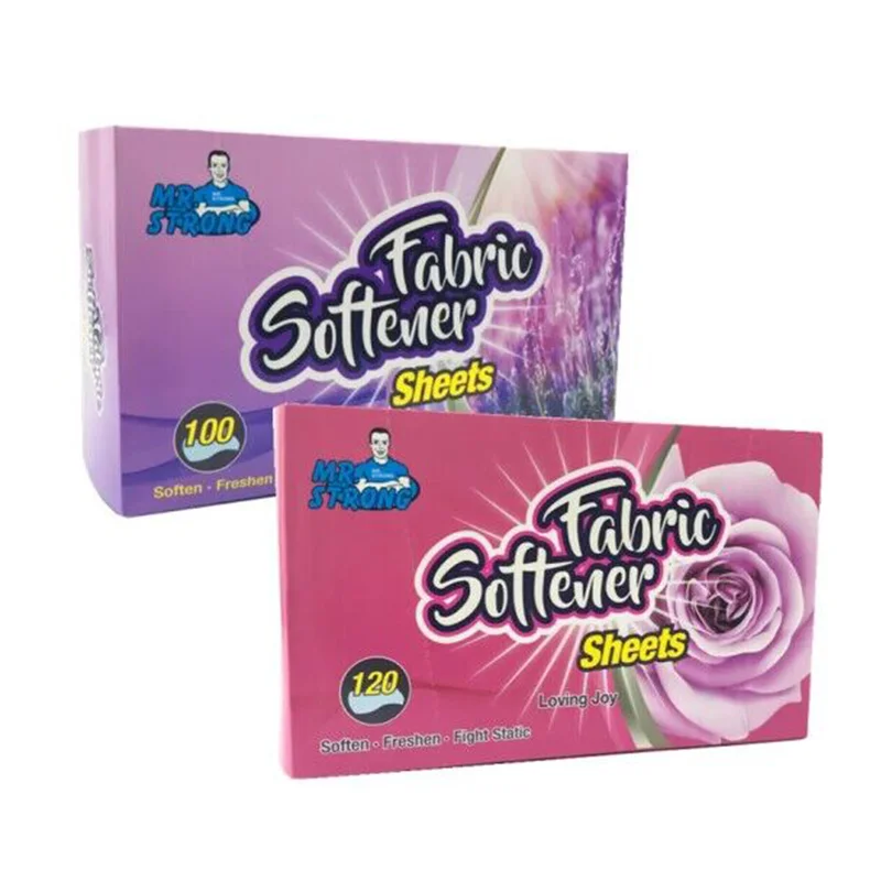 200 Sheets/Lot Super Fresh Dryer Sheets with Static Control and Odor Eliminating Technology Fabric Softener Dryer Sheets