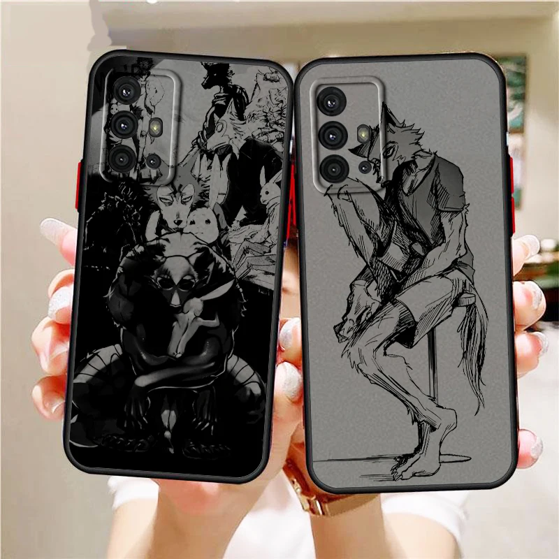 Anime Cartoon Beastars Cute Frosted Translucent For Samsung A53 A52 A33 A32 A51 A71 A21S A13 A73 A50 A22 A12 5G Back Phone Case