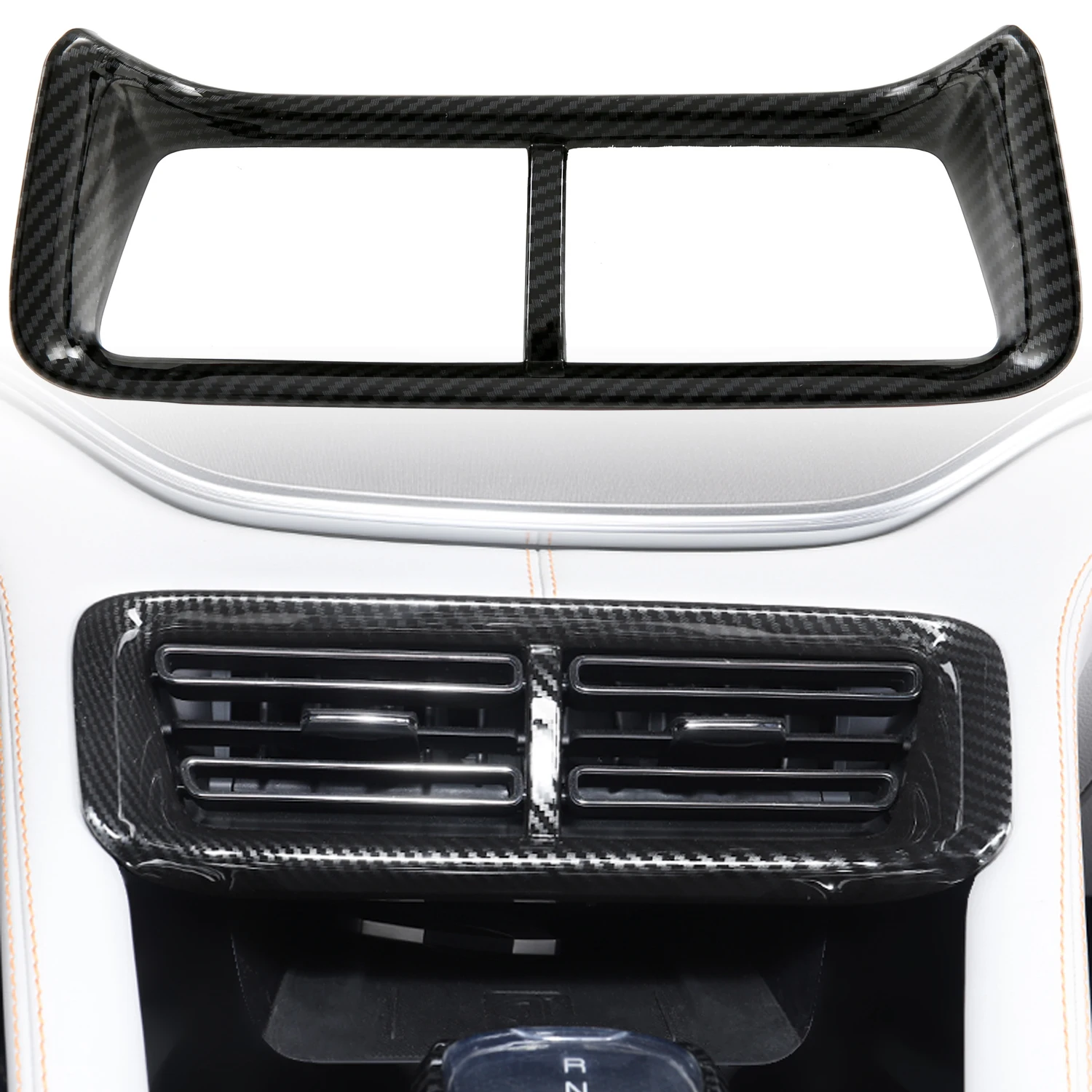 BYD Song Plus DM-i EV/Mühür U/Sealion 6 2021-2025 Karbon Siyah Dashboard Konsolu Hava Çıkış Havalandırma Kapağı Trim 1 adet