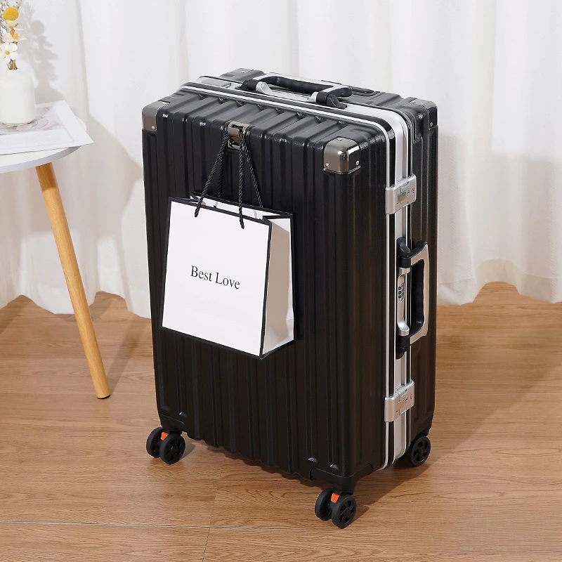 Valise de voyage silencieuse avec tige de traction, bagages à roulettes PC, grande capacité, taille 20 ", 22", 24/28 ", haute qualité, marque de mode, nouveau