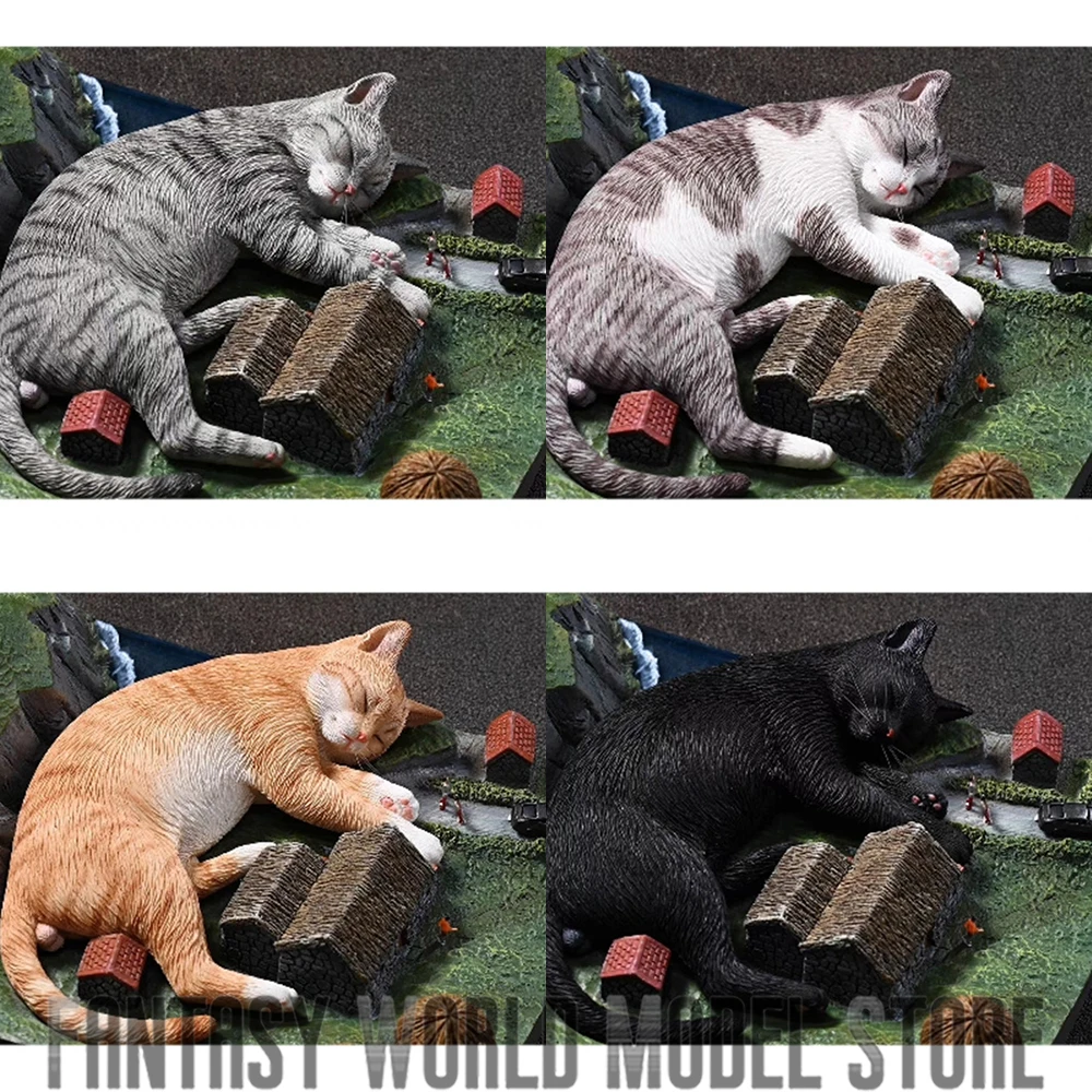 

JXK JW2301 1/6 Scale The Attacking Giant Cat Sleeping Cat Creative Scene Platform Resin Animal Model Fit 12'' Action Figure Body