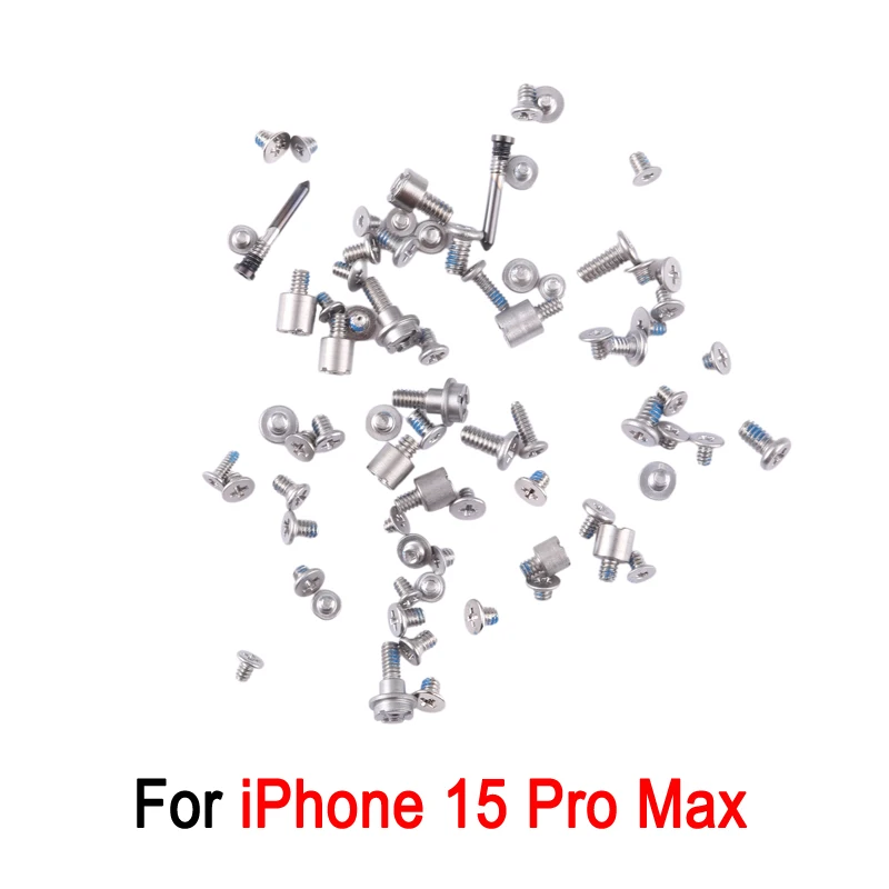 1 Set Complete Screws and Bolts For iPhone 15 / 15-Plus / 15-Pro / iPhone 15 Pro Max Repair Replacement Part