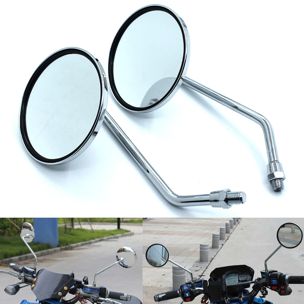 Universal Motorcycle Back Side Mirrors 10mm Motorbike Rear View Mirror for BMW K1600 K1200R K1200S R1200R R1200S R1200ST R1200GS