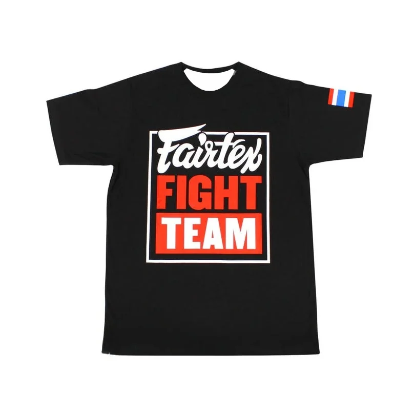 2026 Neues Herren Schnelltrocknendes T-Shirt Kampfanzug Fairtex Bedruckt Sportmarke Bequem Atmungsaktiv Kurzarm Herren-Oberteil – Detail 6