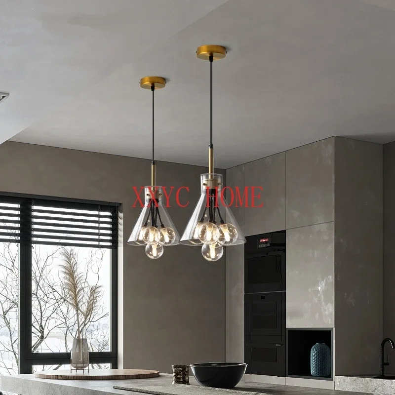 

Pendant Light luxury restaurant modern minimalist dining bar Kitchen Hanging Lamp Nordic stair porch small Pendant lamp