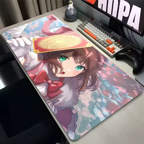Mouse Pad Laptop Anime Extended Desktop Mat Computer Gamer HD Mousepad PC Gaming Accessories C-card Captor Sakura Keyboard Pad