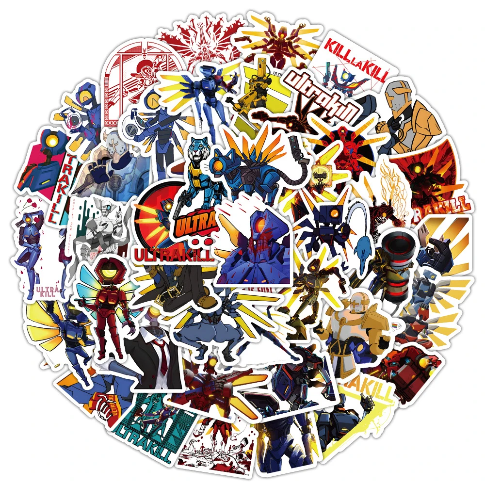 10/30/50pcs Game ULTRAKILL Cartoon Stickers Waterproof Graffiti Car Phone Case Laptop Cool Anime DIY Sticker for Kids Toys Gifts